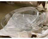 Vintage Petri dishes transport container with content