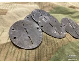 Erkennungsmarke - dog tag patinated zinc