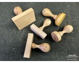 Stamp wooden handle - rectangle 40x60mm