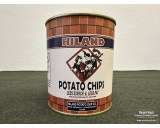 US can of HILAND potato chips