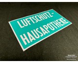 Stencil Luftschutz Hausapotheke