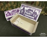 Box for Frucht Karamellen candies sweet empty