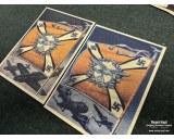 German Postcards set #13 army flags (18pcs)