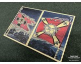 German Postcards set #13 army flags (18pcs)