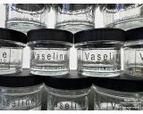 Vaseline glass container