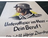 Poster 42x30cm Unteroffizier im Heer