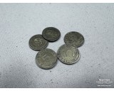 Aluminium-Bronze 5 Reichspfennig set of 5 coins