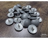 Metal button pebbled 19mm