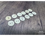 Cardboard Buttons 14mm 12pcs
