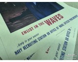 US Poster 42x30cm Navy