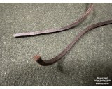 Leather laces 4mm brown square 2x 100cm
