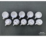 Pair of WH ceramic cups marked