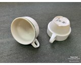 Pair of WH ceramic cups marked