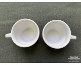 Pair of WH ceramic cups marked