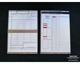 Wooden clip board marked
