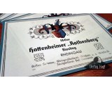Wine Bottle label Rothenberg 1941er
