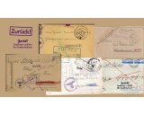 Rubber stamp: Feldpost Zurück 2x