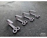 Aluminium Belt hooks 4pcs set