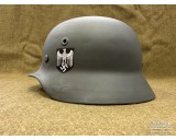 Original M40 EF62 Schiefergrau WH SingleDecal stahlhelm