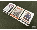 Set of 3 army uniforms/badges booklets