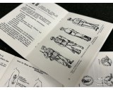 Set of 3 army uniforms/badges booklets