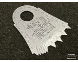 Marschleistung Schablone - marching ruler