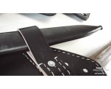 Klappspaten leather case - black color