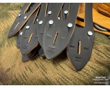 Leather binocular button hook