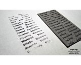 Rubber stamp: Important Cities 30pcs