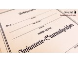 Infanterie-Sturmabzeichen certificate