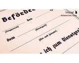 Beförderung certificate