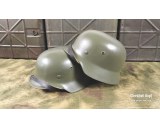Original M35 Q68 Apfelgrun WH/SS stahlhelm