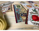 Set of 12pcs labels 1910b