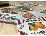 Set of 12pcs labels 1910b