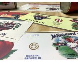 Set of 12pcs labels 1930a