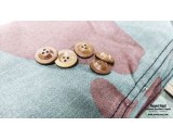 WW2 Italian brown bakelite buttons for shelter 65pcs