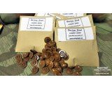 WW2 Italian brown bakelite buttons for shelter 65pcs