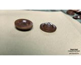 WW2 Italian brown bakelite buttons for shelter 65pcs