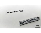 Rubber stamp: Oberzahlmeister
