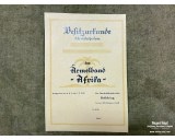Ärmelband Afrika DAK certificate