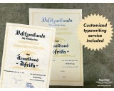 Ärmelband Afrika DAK certificate