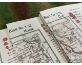 Heereskarte Kursk - Prochorowka set of 4 maps