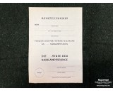 Nahkampfspange certificate