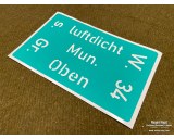 Gr. W. 34 - metal box stencil