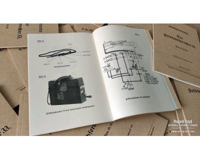 Der Feldfernsprecher 33 - Fieldphone booklet