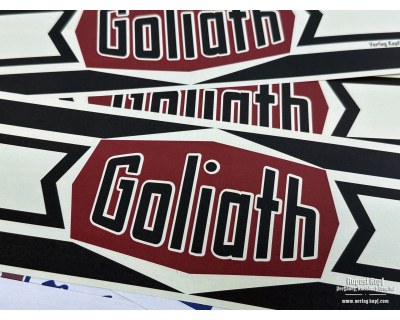 Toilettenpapier Goliath label set 10x