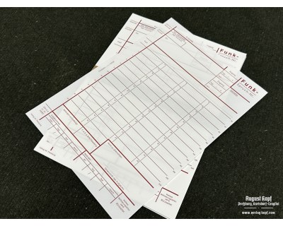 Funkspruch - message form 20pcs Red