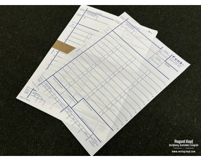Funkspruch - message form 20pcs Blue