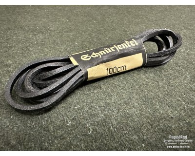 Leather laces 3mm black square 2x 100cm
