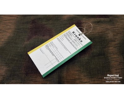 Medical tag - Kranke / Diseased